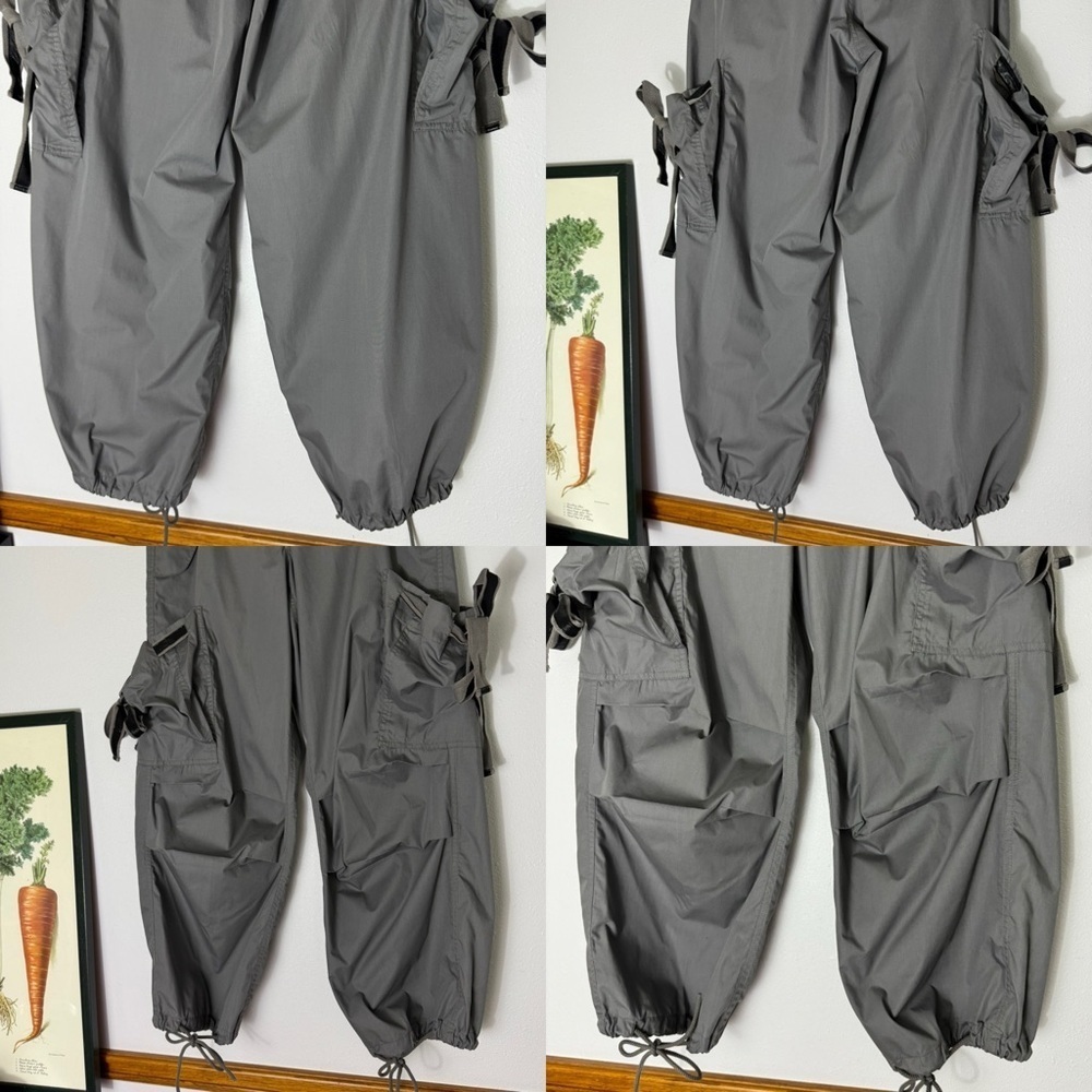 Vintage U.F.O gray parachute pants with bungies size XS - Picture 9 of 16
